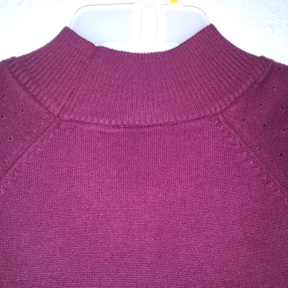 Sparkle Sweater Dress Wine Med - Picture 4 of 11